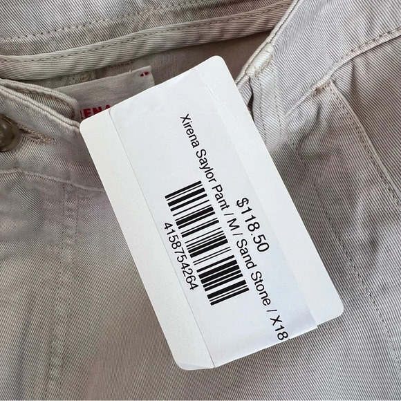 Xirena Saylor Relaxed Pants Sandstone Medium NWT Coastal Neutral Beach Casual - Picture 8 of 9